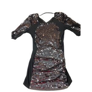 Mac Duggal Black Sequin Dress